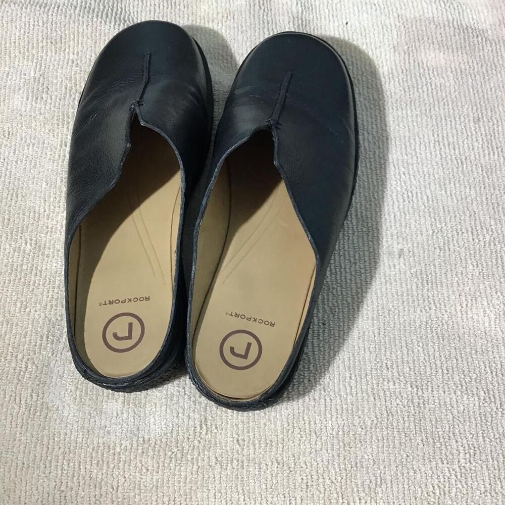 Rockport Women's Black Mules